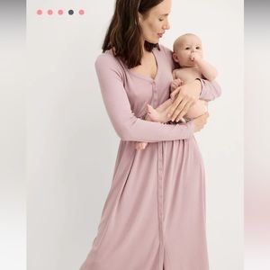 Hatch Softest Rib Nursing Dress Size Small